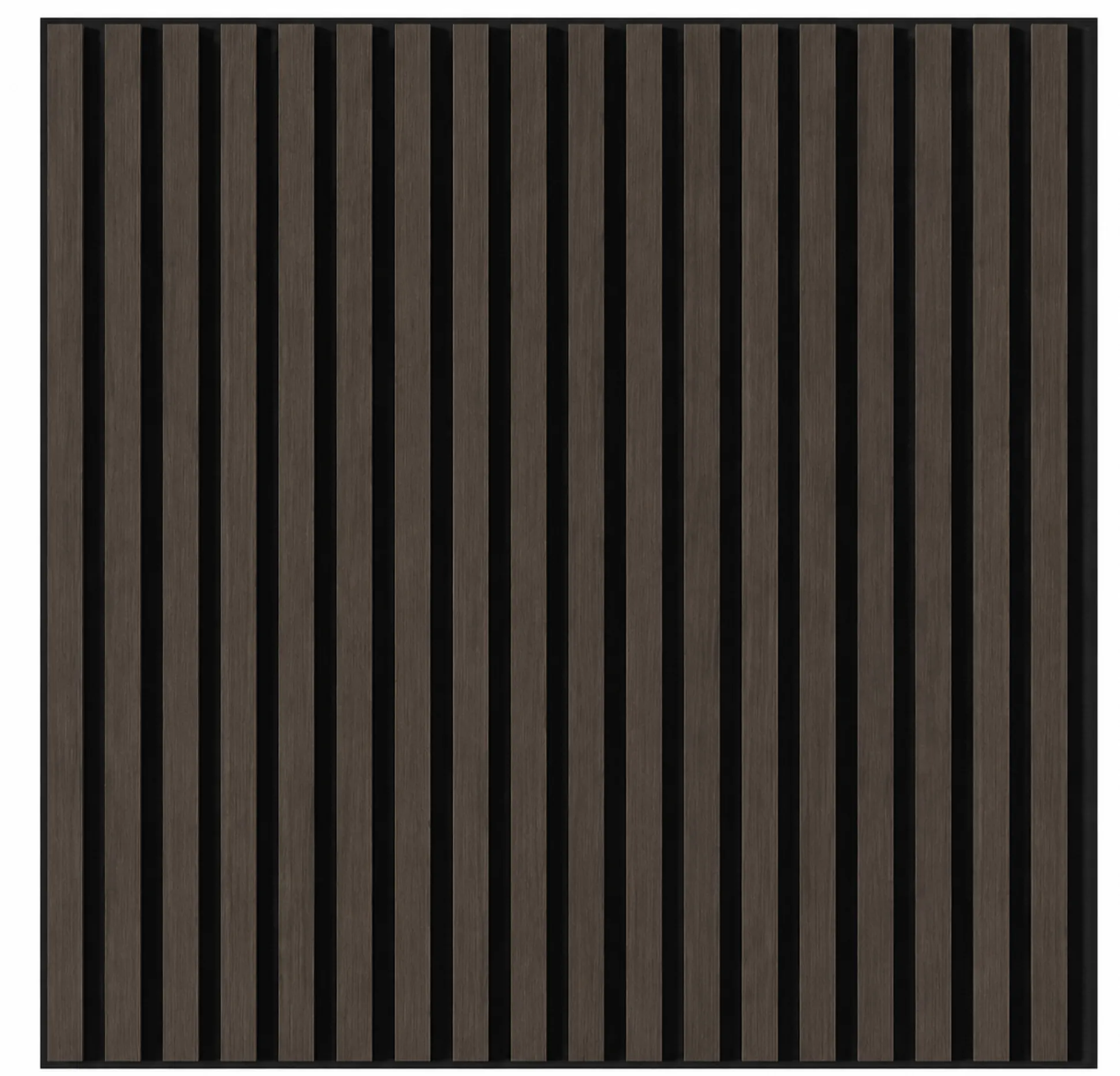 Akustikpanel mørk eg 60x60,5x1,3cm