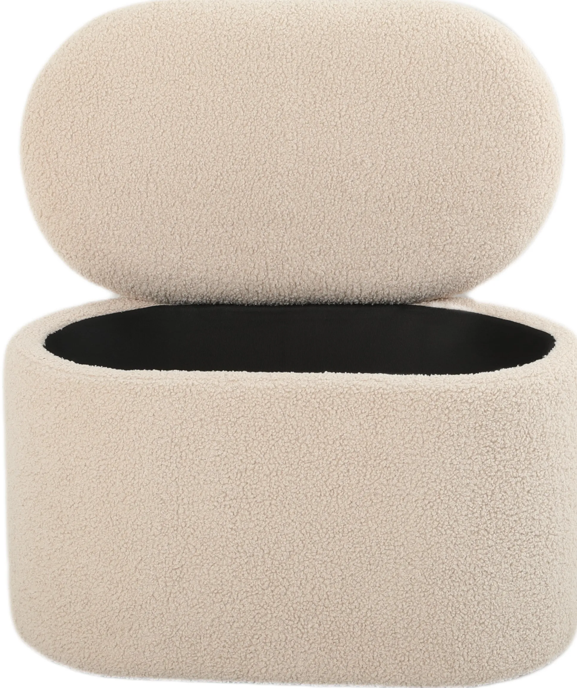 Aranda med opbevaring teddystof beige