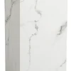 Avery piedestal i hvid marmorprint 35x35x70cm
