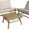 Bambus loungesæt beige