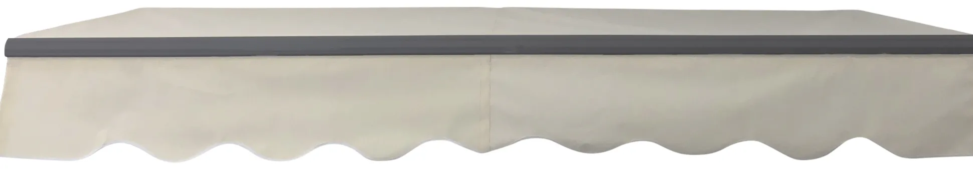 Åben markise 300x250cm creme/antracitgrå