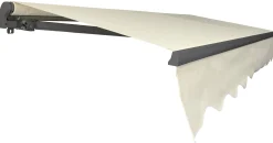 Åben markise 300x250cm creme/antracitgrå