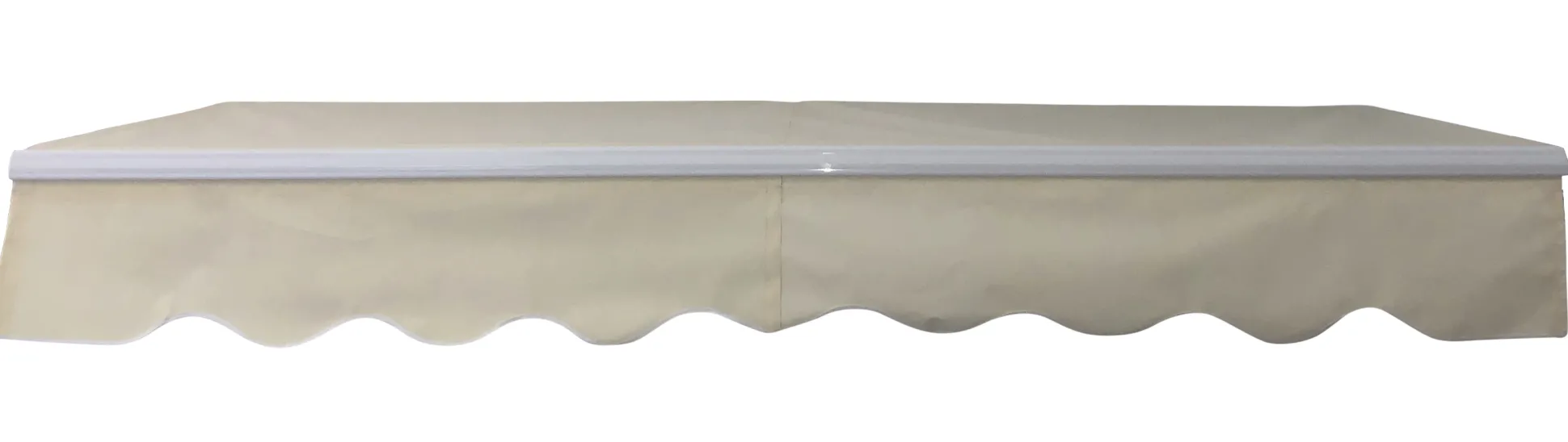 Åben markise 350x250cm creme/hvid