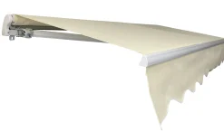 Åben markise 350x250cm creme/hvid