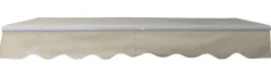 Åben markise 400x250cm creme/hvid