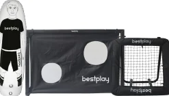 Bestplay fodboldmål 150x100cm + rebounder 90x90cm + airdummy 180cm