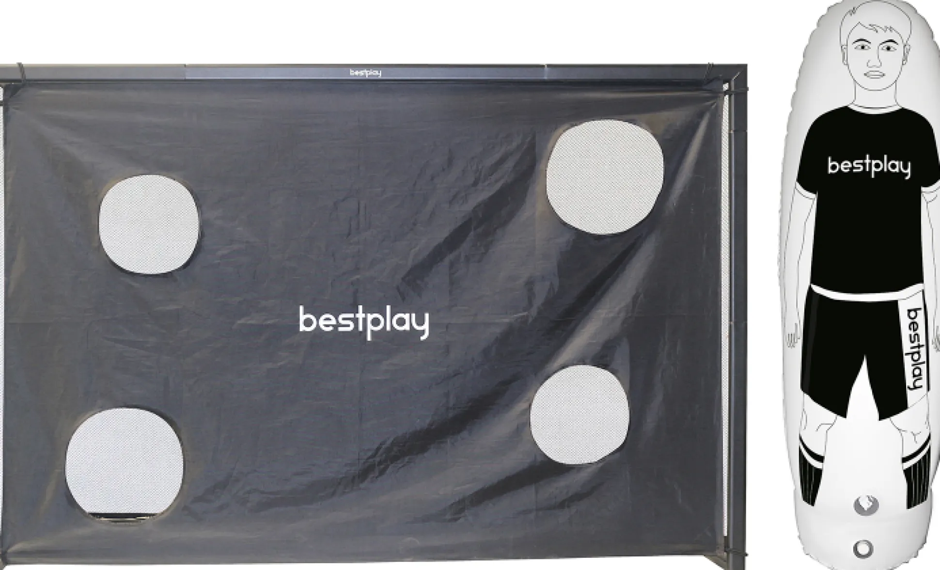 Bestplay håndboldmål 240x160cm + air dummy