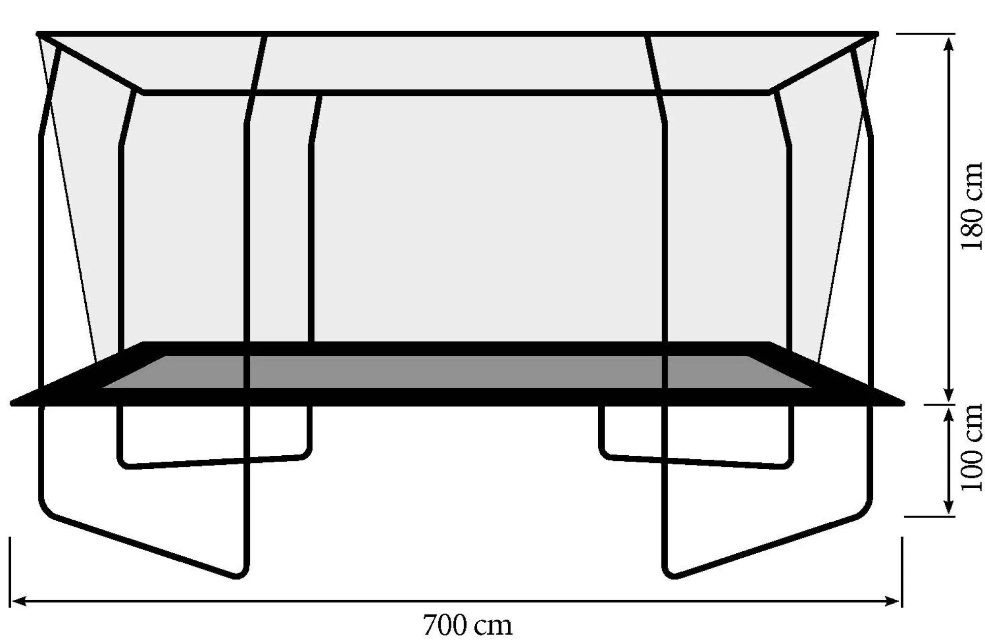 Bestplay Plus firkantet 305x700cm