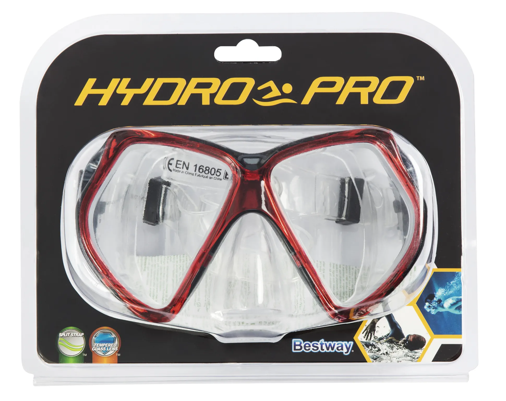 Bestway Hydro-Pro mørkerød +14 år