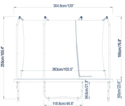 Bestway Xtreme Air trampolin Ø305cm