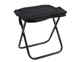 Campingtaburet sort