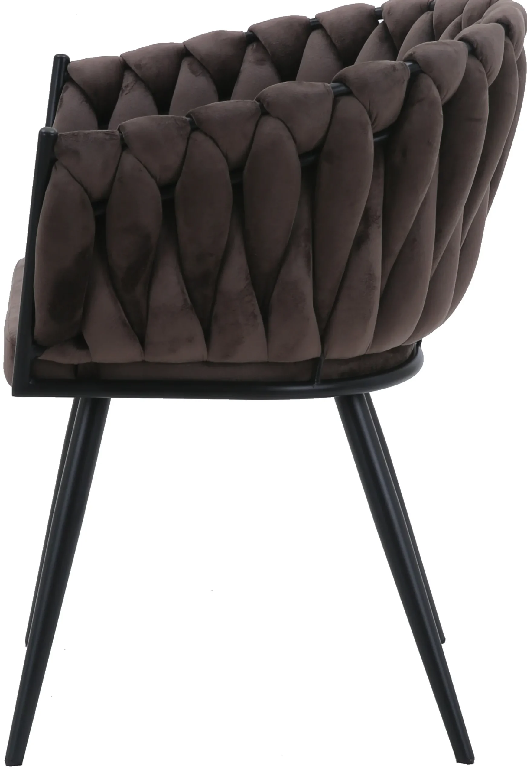 Carrie velour brun