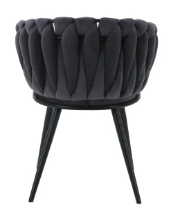 Carrie velour mørkegrå