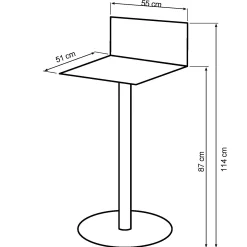 Dicte kunstlæder sort/sort