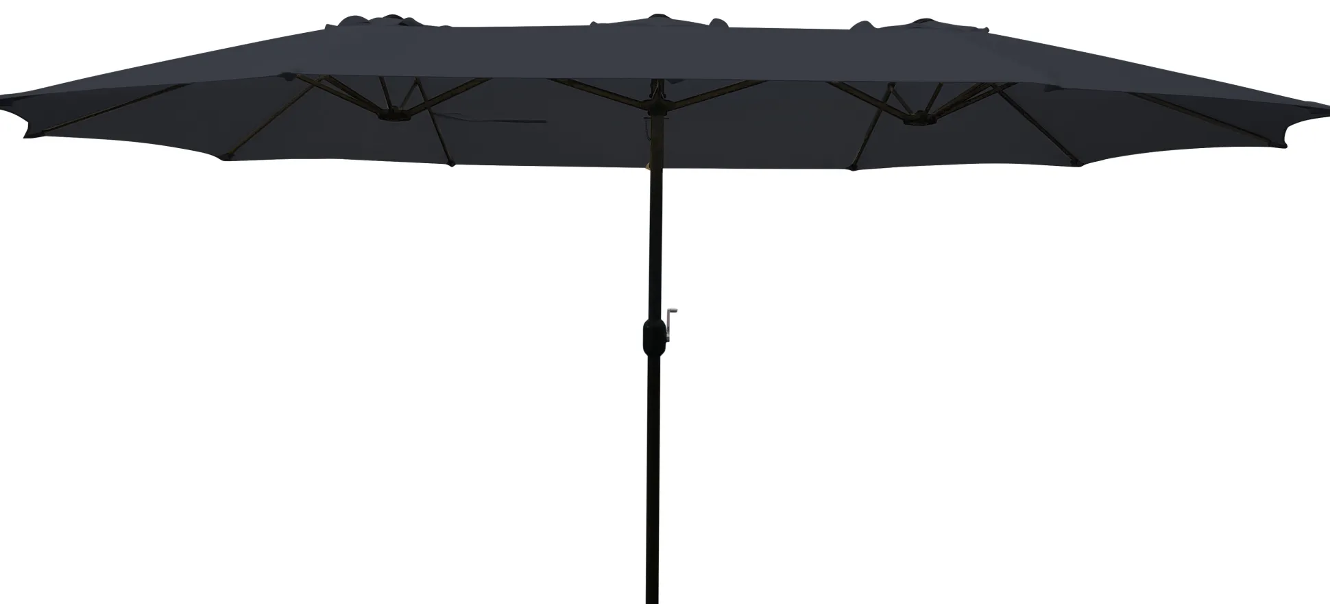 Dobbelt parasol mørkeblå 2,2x4m