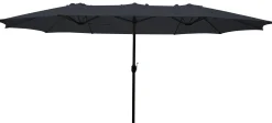 Dobbelt parasol mørkeblå 2,7x4,6m