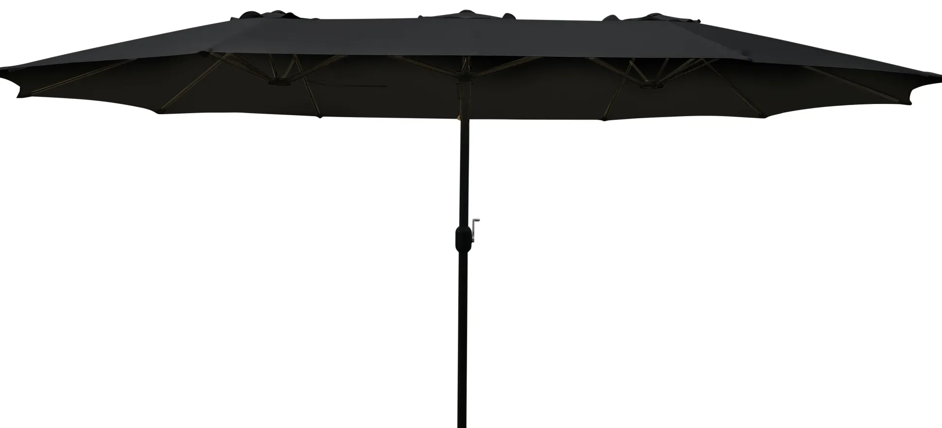 Dobbelt parasol sort 2,7x4,6m