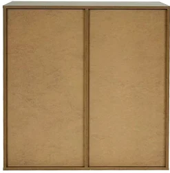 Drammen væghængt valnød 69,6x69,6x38cm