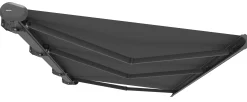 Elektrisk markise lukket 600x300cm antracitgrå/antracitgrå