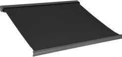 Elektrisk markise lukket 250x200cm sort/antracitgrå