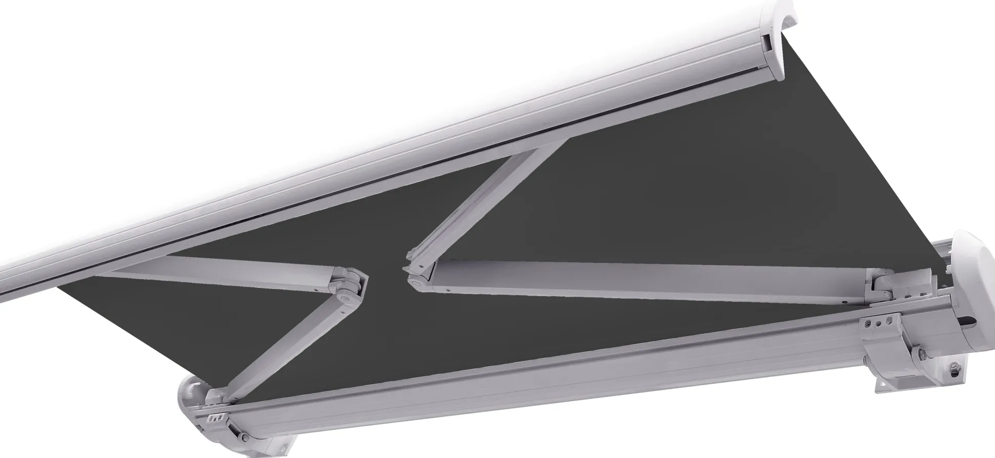 Elektrisk markise lukket 300x250cm antracitgrå/hvid