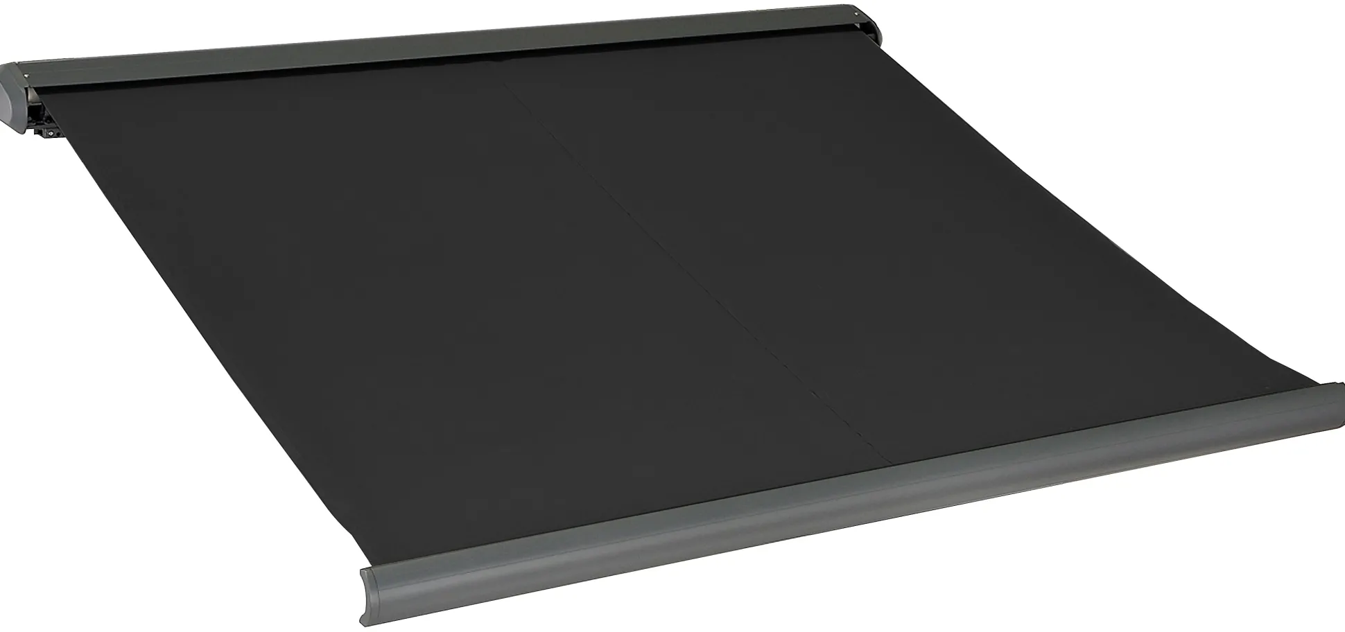 Elektrisk markise lukket 300x250cm sort/antracitgrå