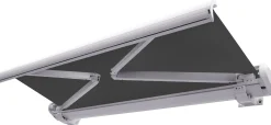 Elektrisk markise lukket 350x300cm antracitgrå/hvid