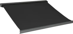 Elektrisk markise lukket 350x300cm sort/antracitgrå