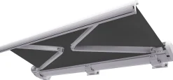 Elektrisk markise lukket 450x300cm antracitgrå/hvid