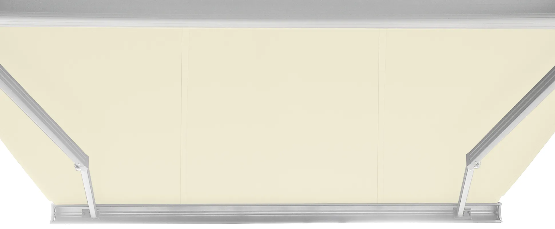 Elektrisk markise lukket 450x300cm creme/hvid