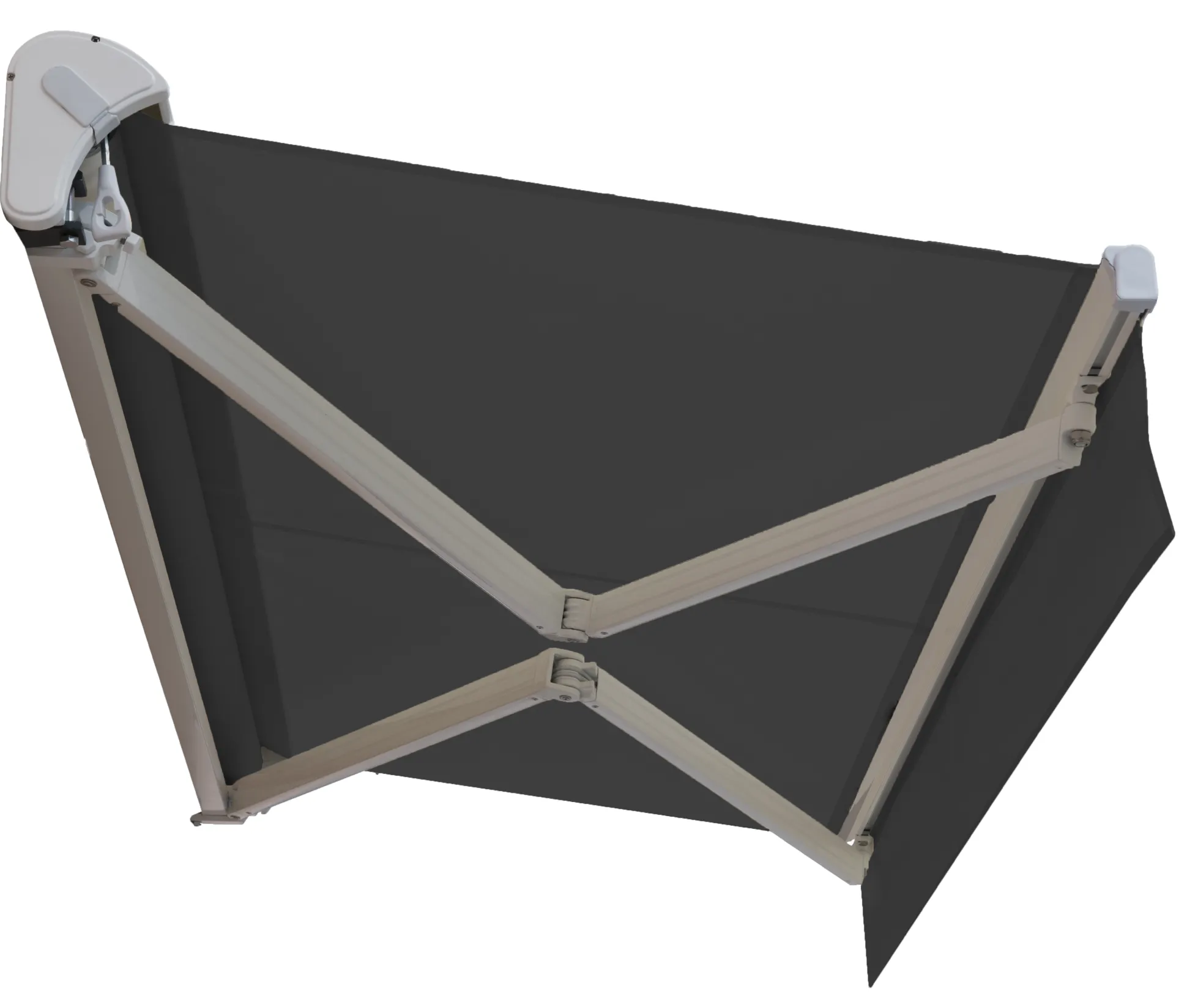 Essence åben elektrisk markise 300x250cm antracitgrå/hvid