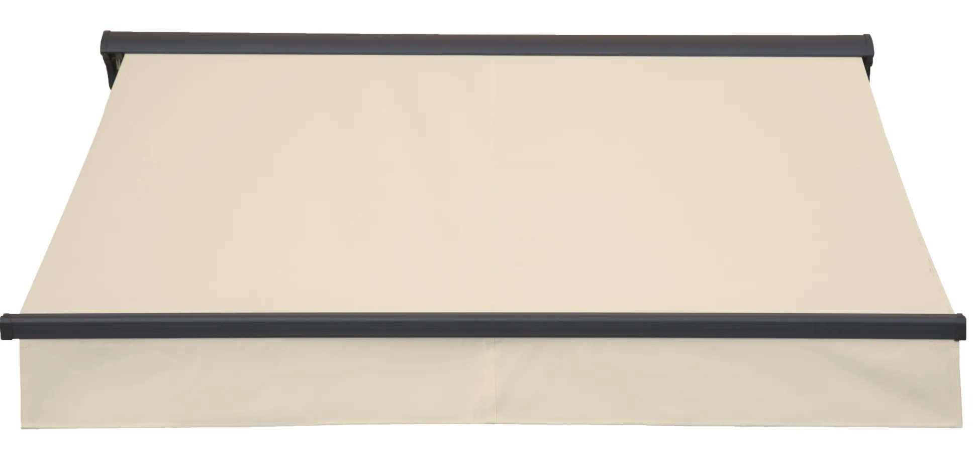 Essence åben elektrisk markise 350x300cm creme/antracitgrå