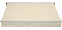 Essence åben elektrisk markise 350x300cm creme/hvid
