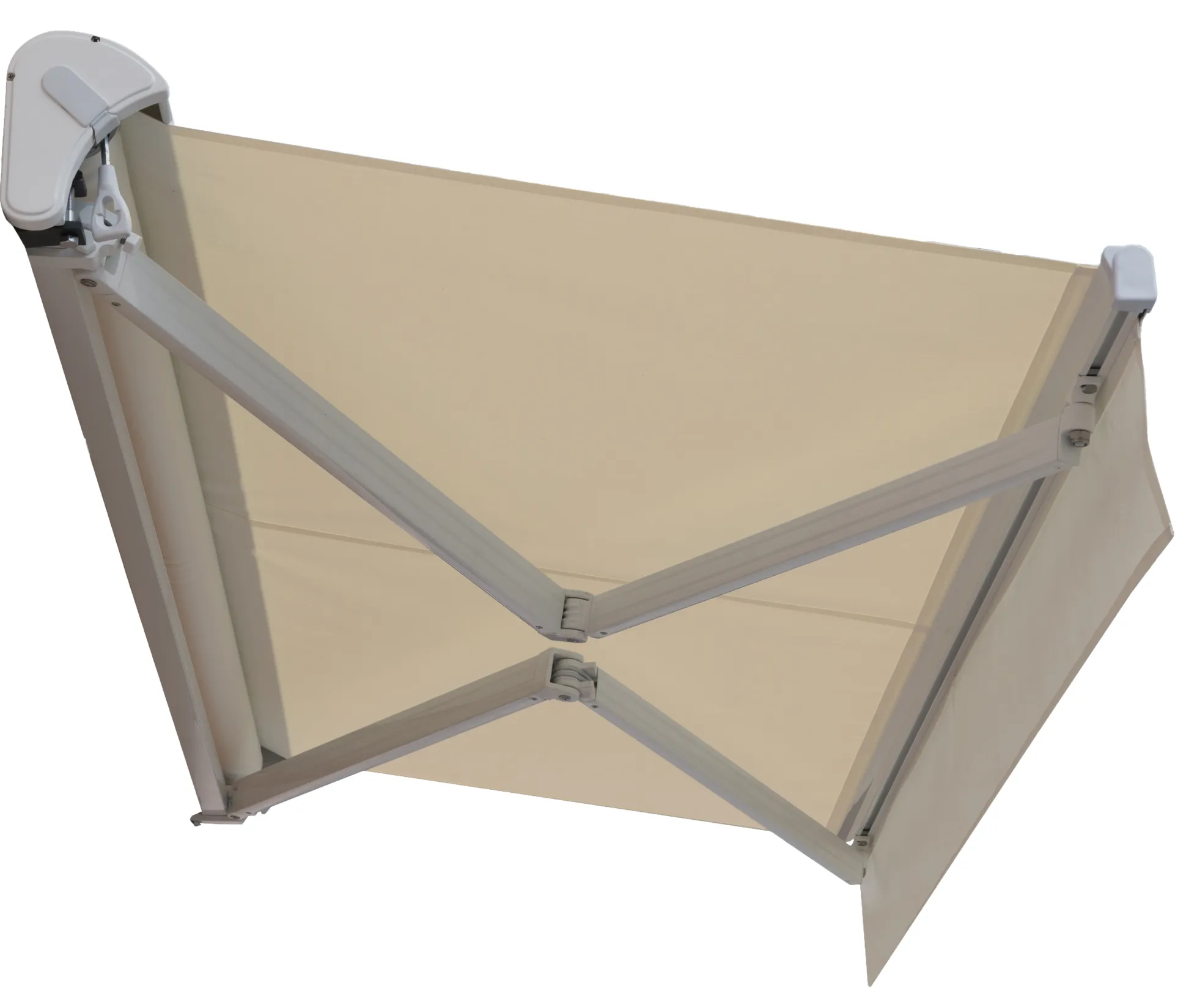 Essence åben elektrisk markise 400x300cm creme/hvid