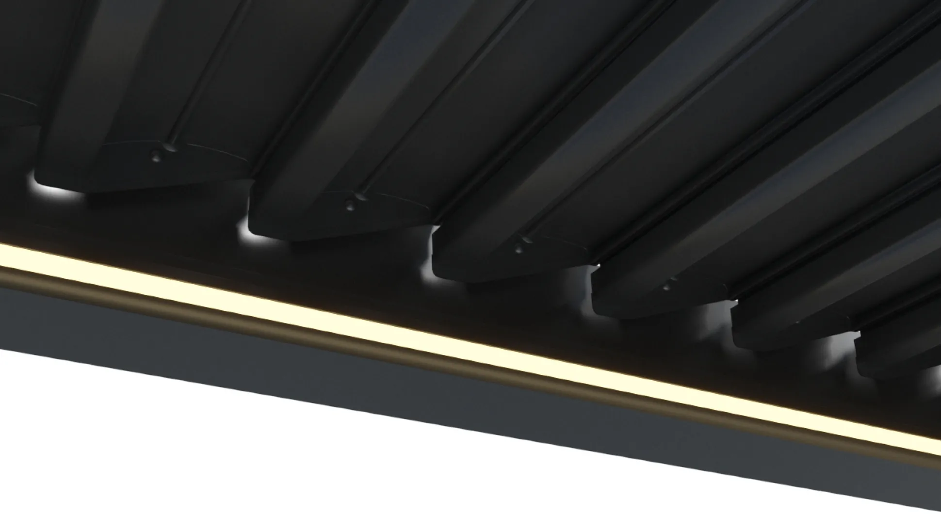 Essence elektrisk LED pergola med lameltag 400x300cm antracit