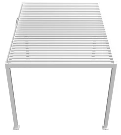 Essence elektrisk pergola med lameltag 400x300cm hvid