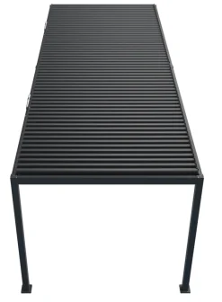 Essence elektrisk pergola med lameltag 600x300cm antracit