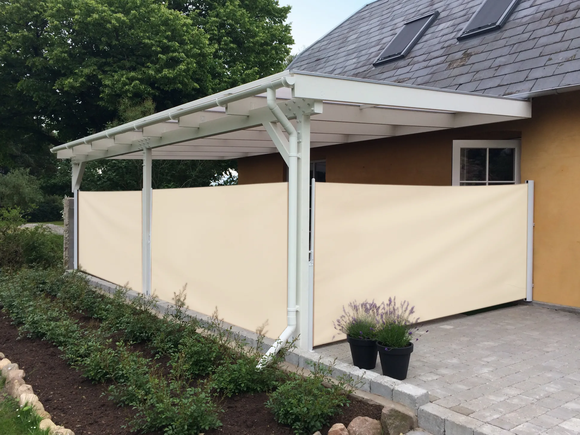 Essence læsejl lukket 300x160cm creme/hvid
