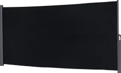 Essence læsejl lukket 400x140cm mesh sort/antracitgrå