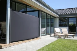 Essence læsejl lukket 500x140cm sort/antracitgrå