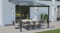 Essence pergola med polycarbonat 9m2