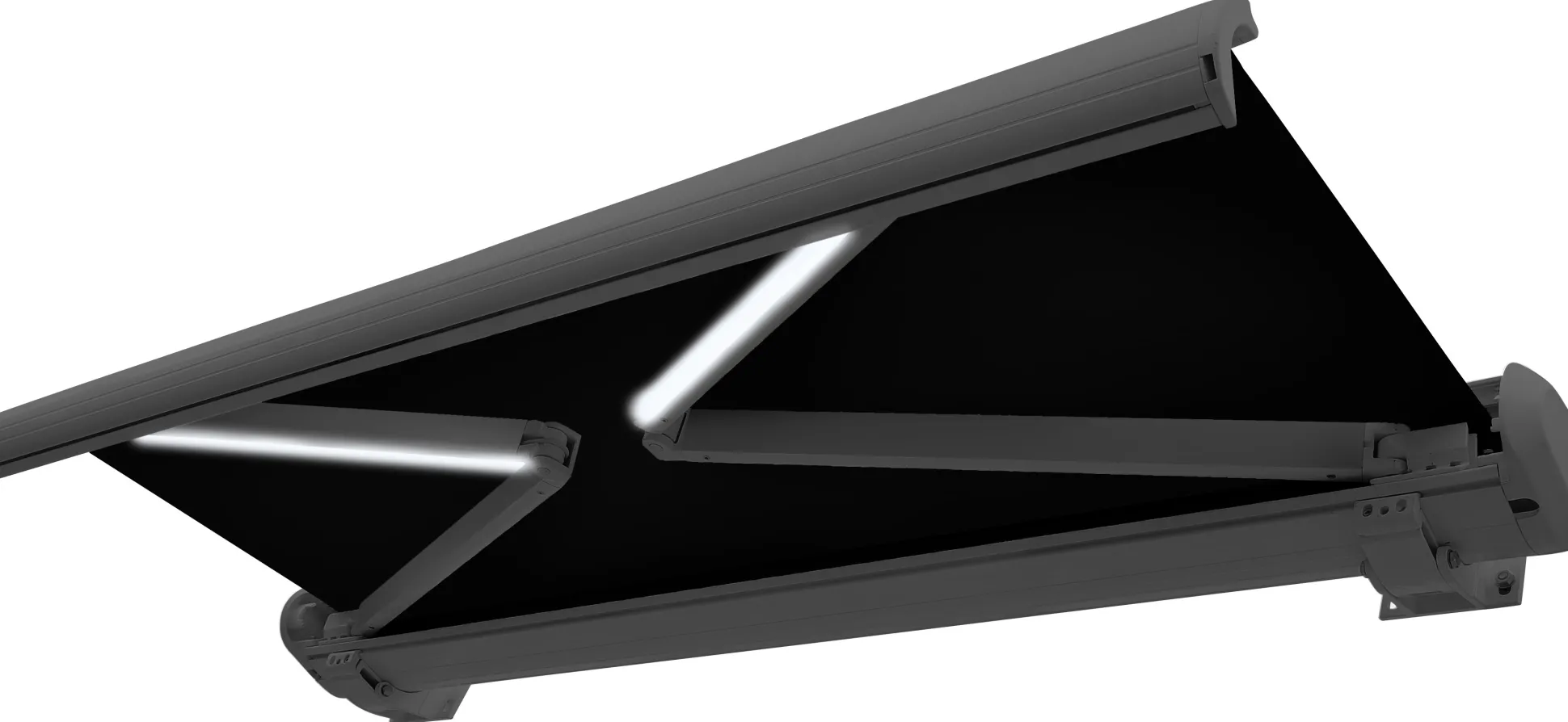 Essence Premium LED lukket 350x250cm sort/antracitgrå