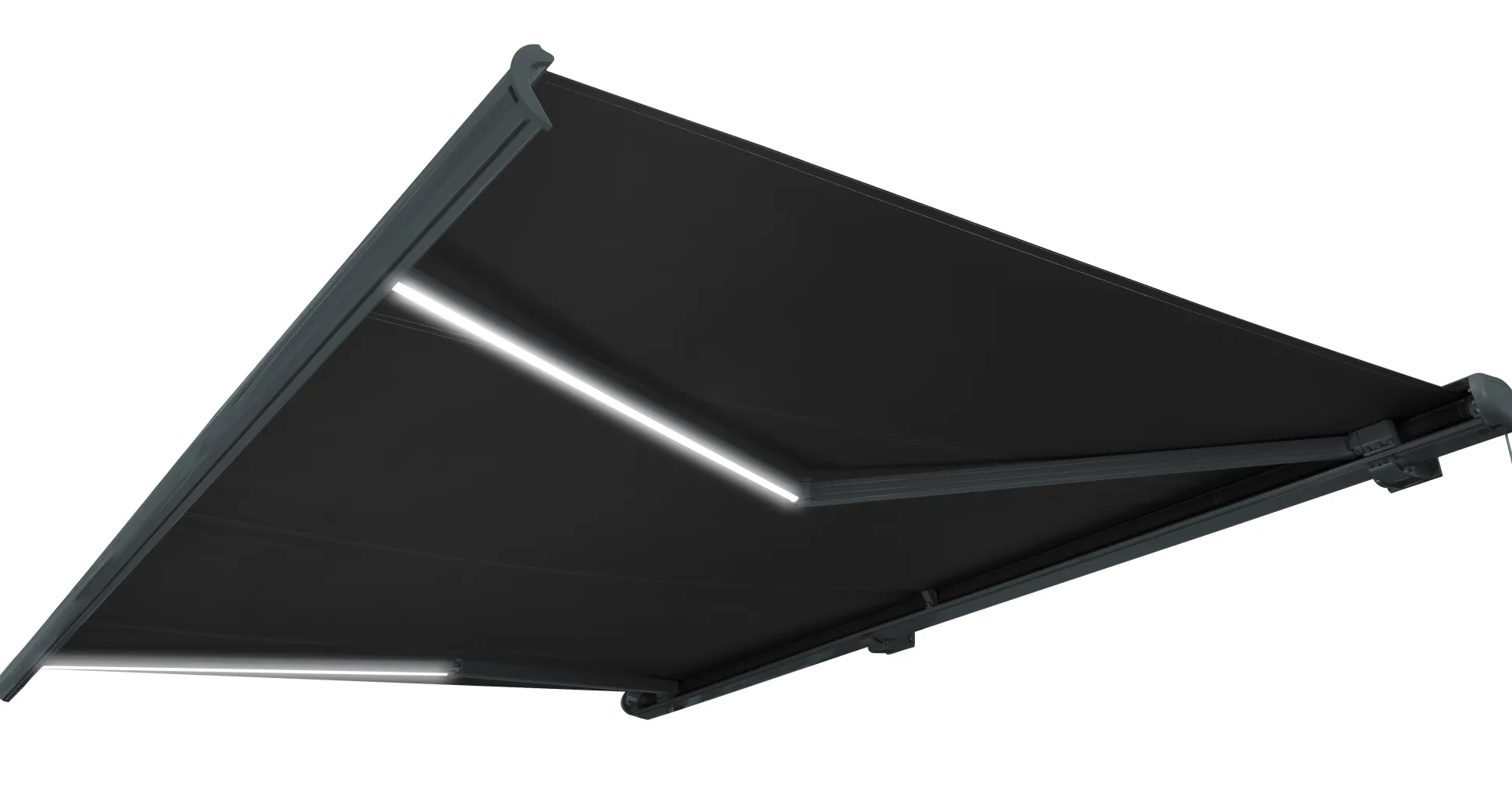 Essence Premium LED lukket 350x250cm sort/antracitgrå
