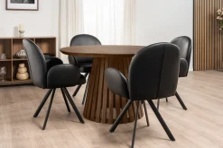 Fidenza 120x120x74cm eg smoked/smoked