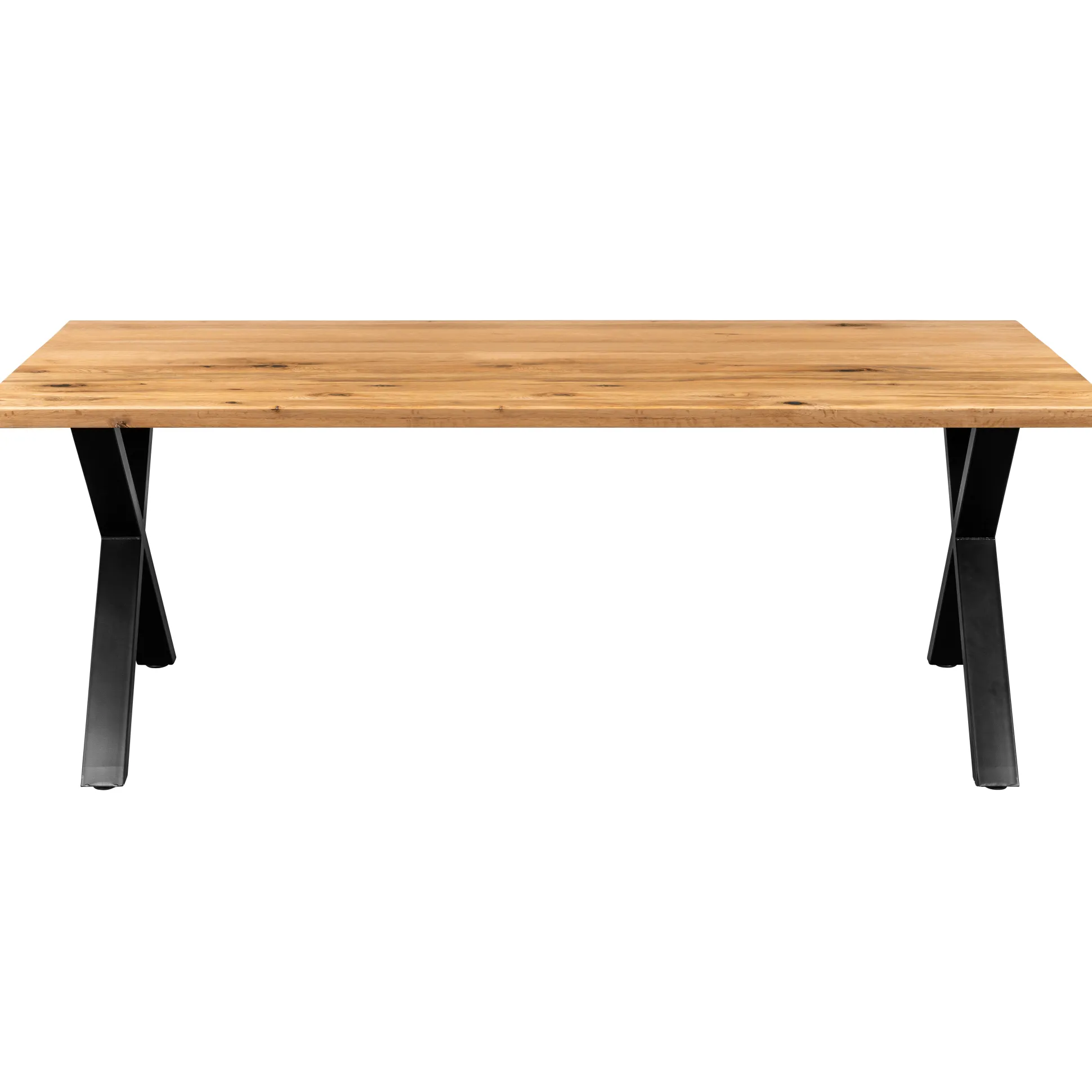 Firenze med krydsben og 1 planke 200x95x71cm eg natur/sort