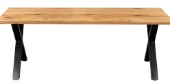 Firenze med krydsben 200x95x74cm eg natur/sort