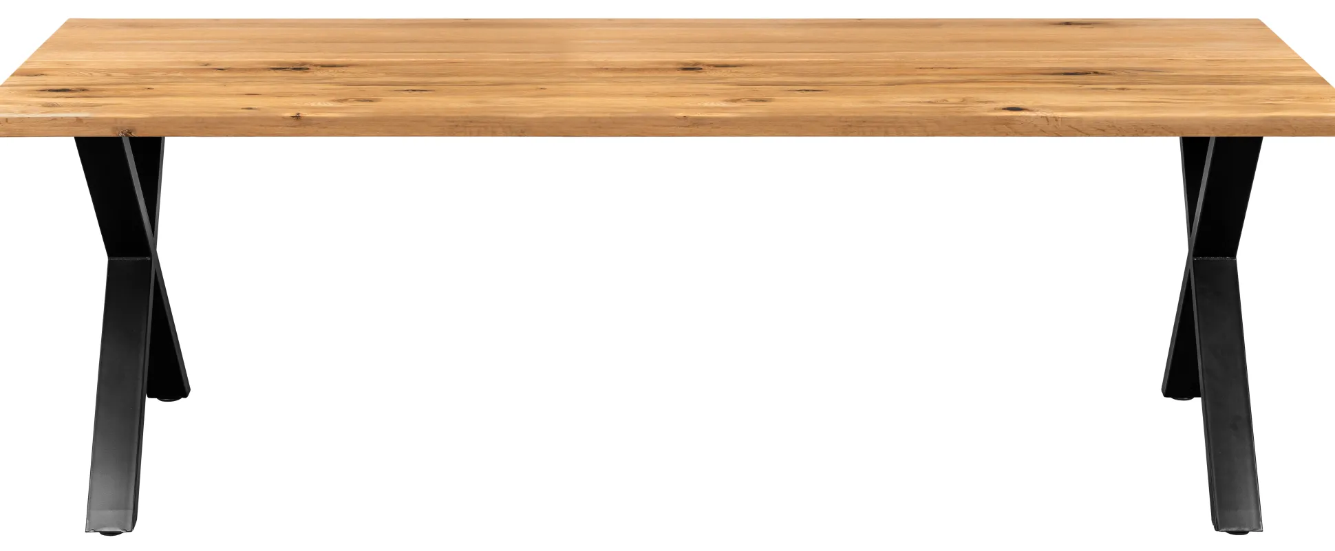 Firenze med krydsben 220x95x74cm eg natur/sort