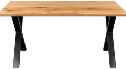 Firenze med krydsben 160x95x74cm eg natur/sort