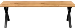 Firenze med krydsben 240x95x74cm eg natur/sort