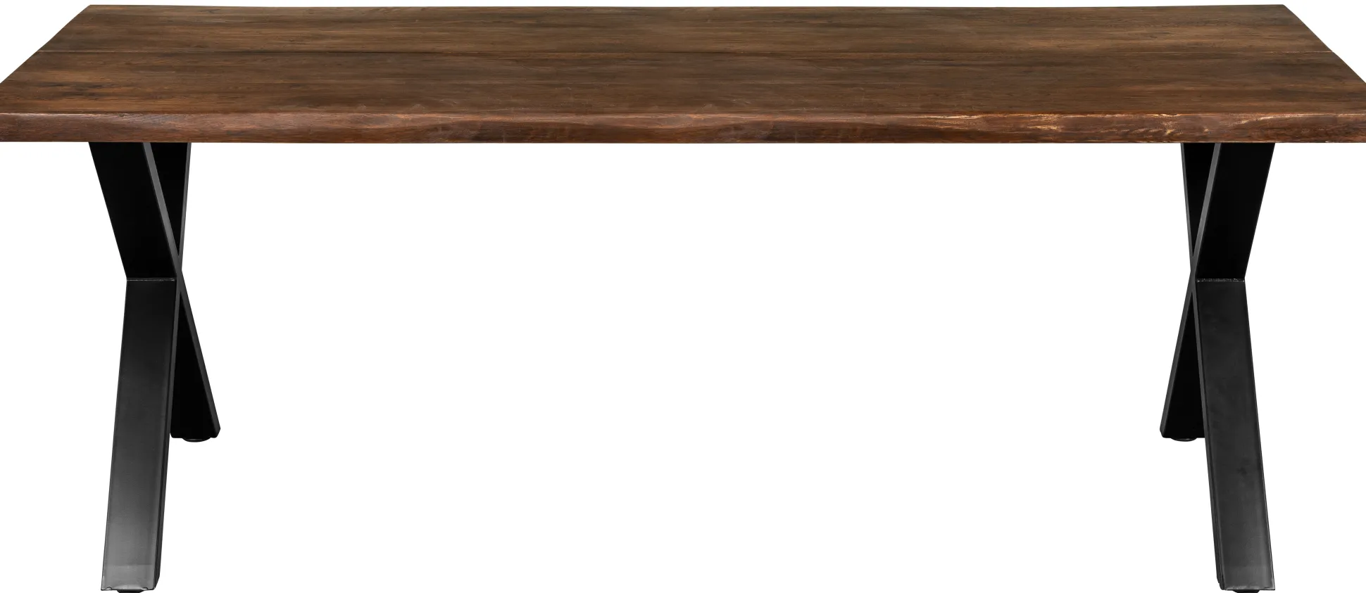 Firenze med krydsben 200x95x74cm eg smoked/sort